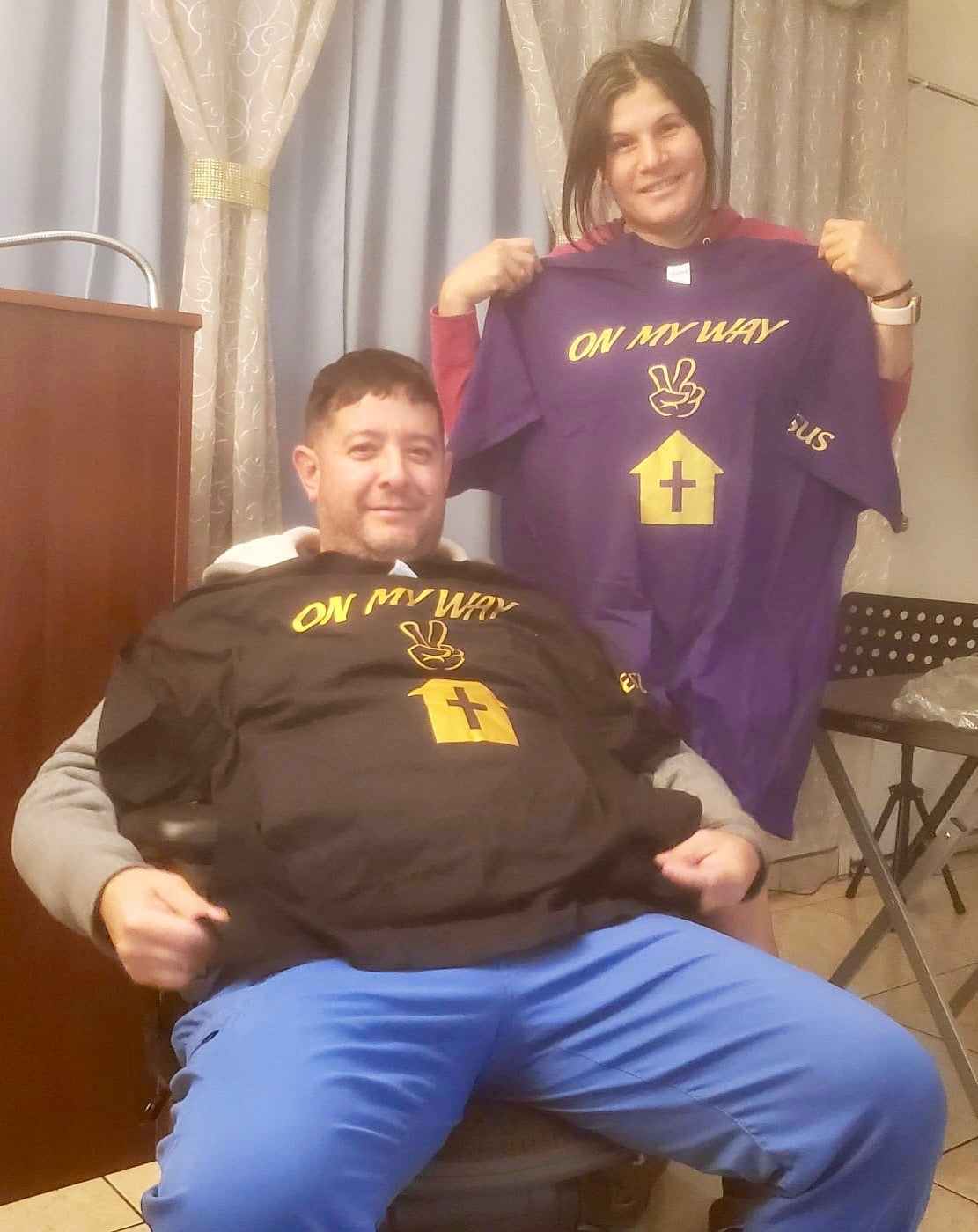 ON MY WAY 2 CHURCH (ADULTS) T SHIRT