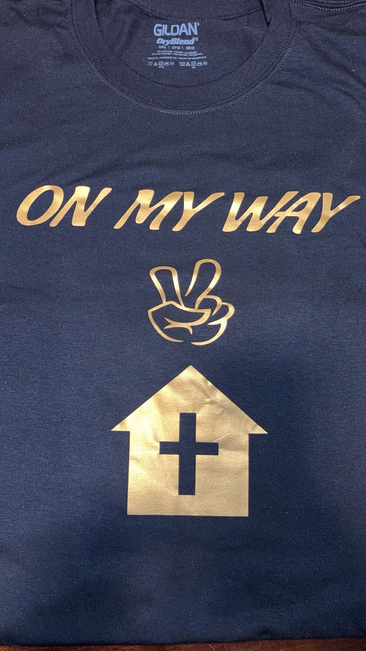ON MY WAY 2 CHURCH (ADULTS) T SHIRT