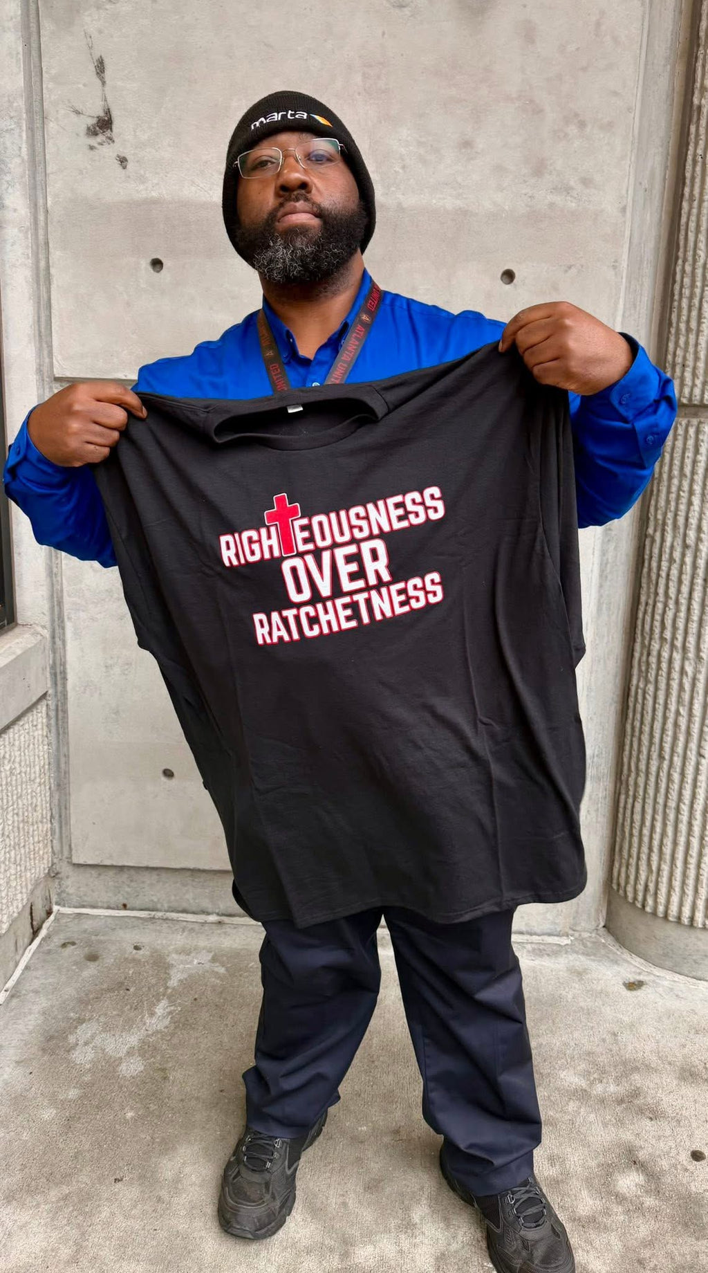 RIGHTEOUSNESS OVER RACHETNESS LONG SLEEVE (ADULTS)