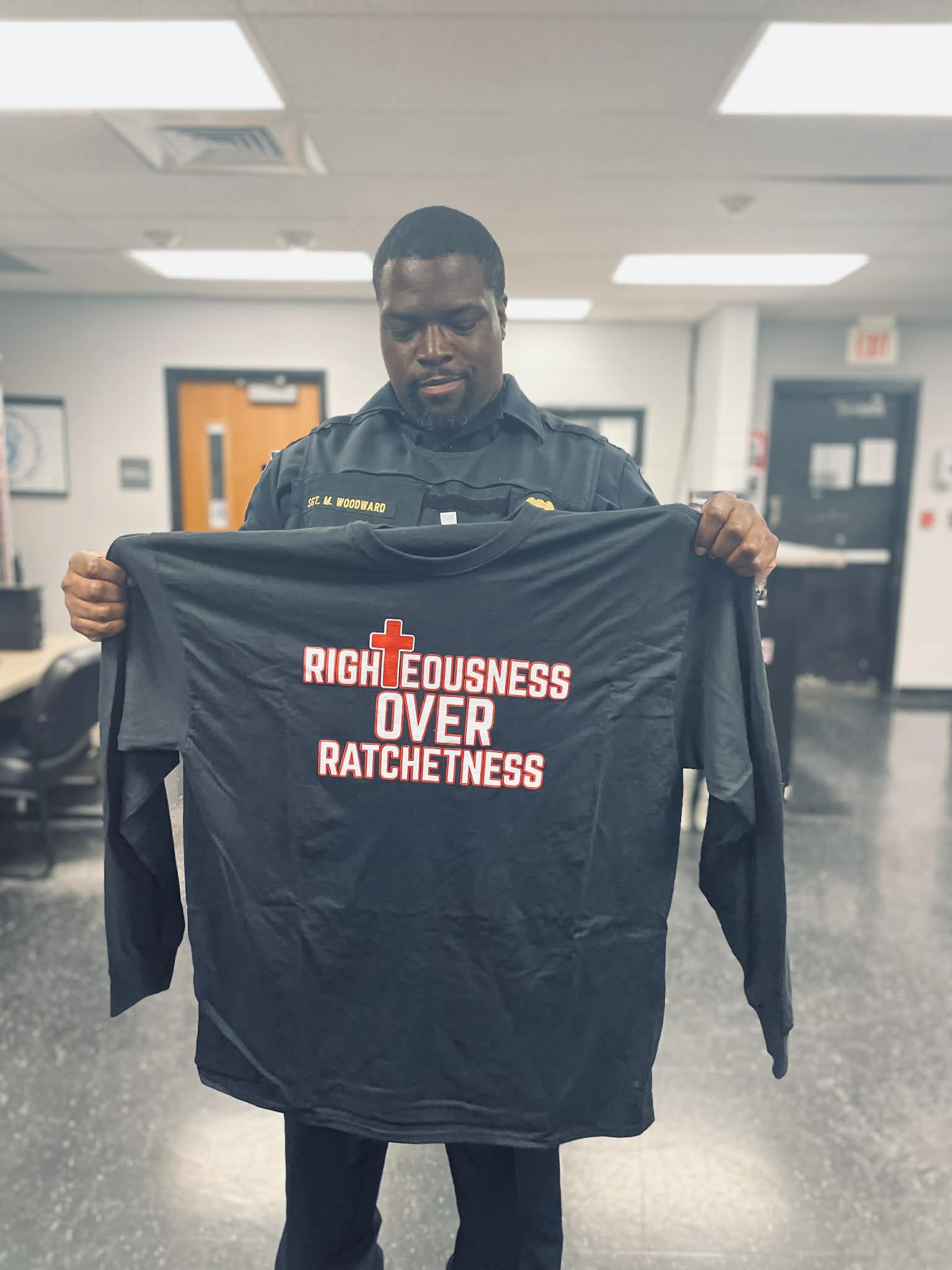 RIGHTEOUSNESS OVER RACHETNESS LONG SLEEVE (ADULTS)